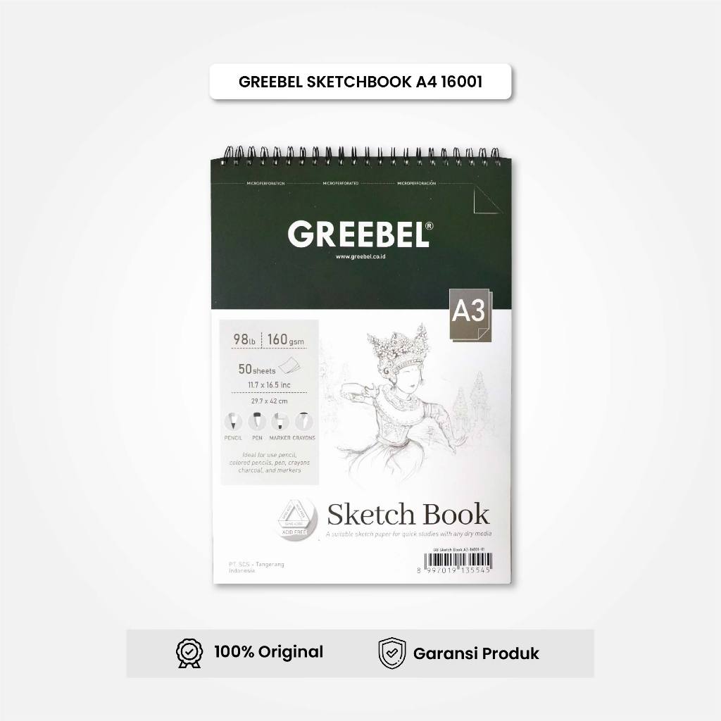

Sketchbook GREEBEL A3 16001 50 Lembar / Buku Gambar A4 / Sketch Book