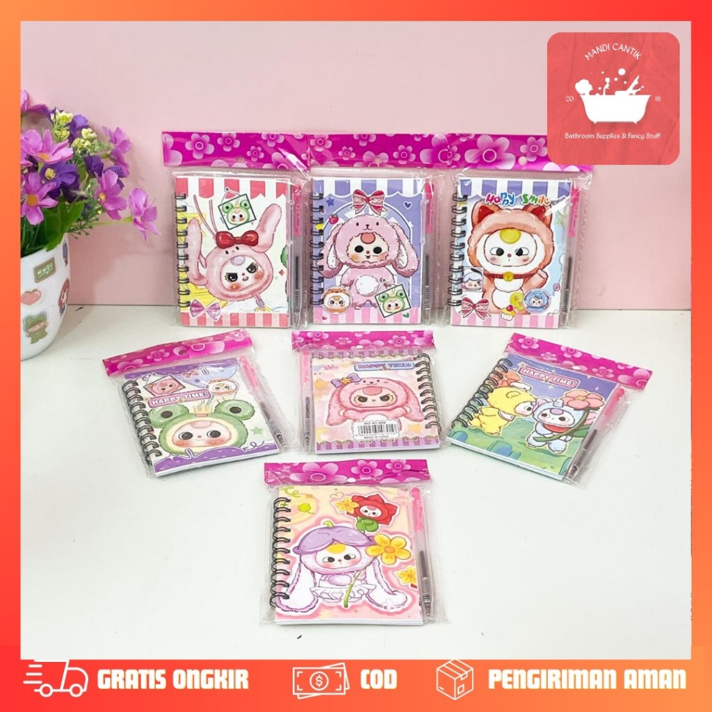 

BUKU SPIRAL A7 BABY THREE DAPAT 1 PULPEN BK-1876 BUKU NOTEBOOK LUCU IMUT DALAM ADA GAMBAR COD