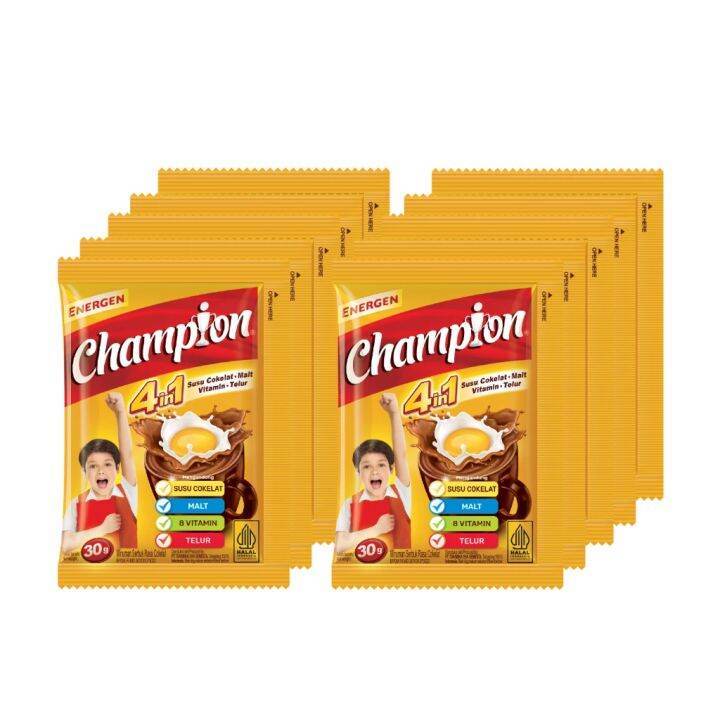 

CHAMPION Susu Renceng Isi 10 Sachet 40g | Susu Bubuk Anak & Dewasa