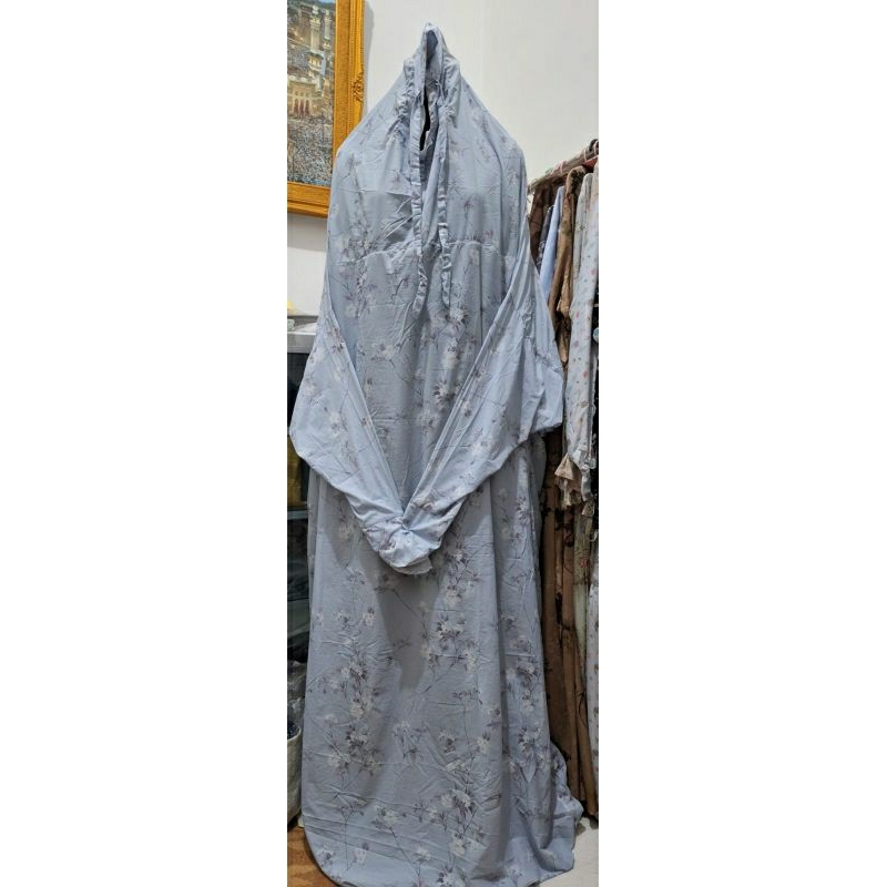 Mukena Travel Saku bahan lembut/Mukena Mini Travel Motif Solite AirLite/Mukena Mini Travel dilipat K