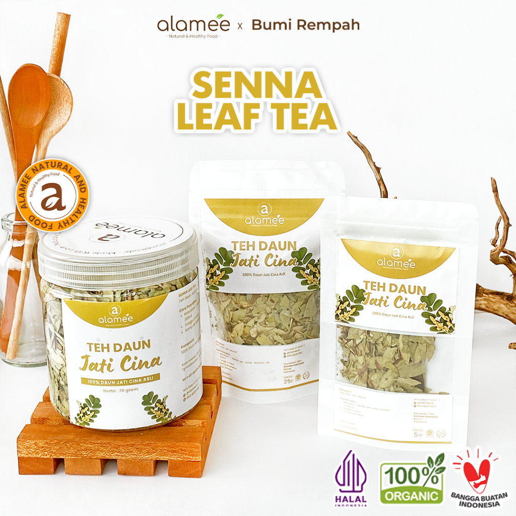 

Teh Daun Jati Cina Senna Leaf Tea Teh Herbal Alami Organik Organic Siap Seduh Minum