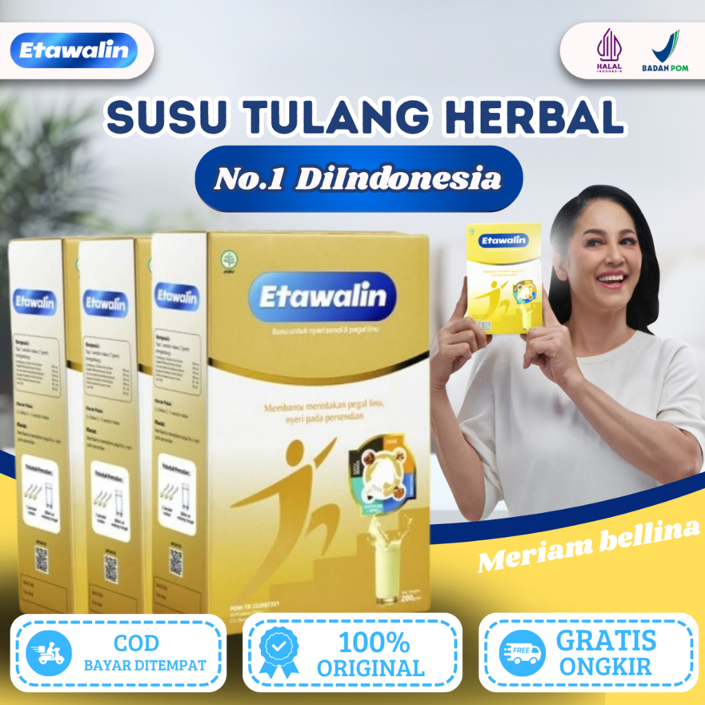 

ETAWALIN 100% ORIGINAL 3 BOX Susu Etawa Herbal Solusi Asam Urat dan Nyeri Sendi