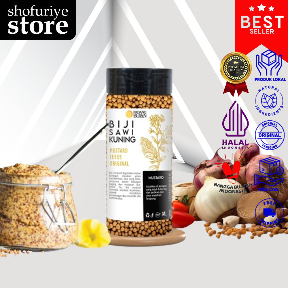 

Yellow Mustard 50gr Bumbu Rempah Organik Halal Premium - PADANGBULAN