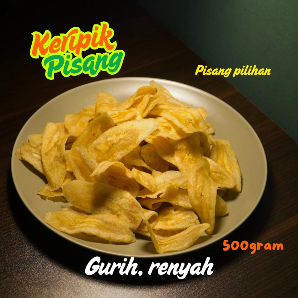 

Keripik pisang nangka enak asin kriuk enak teman ngemil sriping keripik renyah 500gram murah
