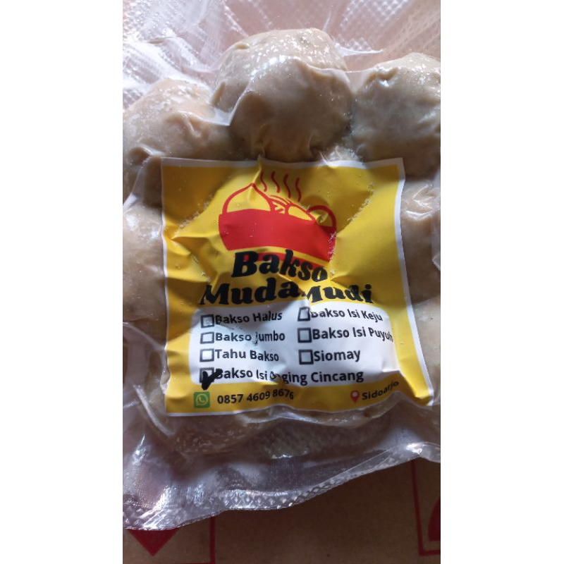 

Bakso Isi Daging Cincang Frozen, Isi 10 Kemasan Vacuum