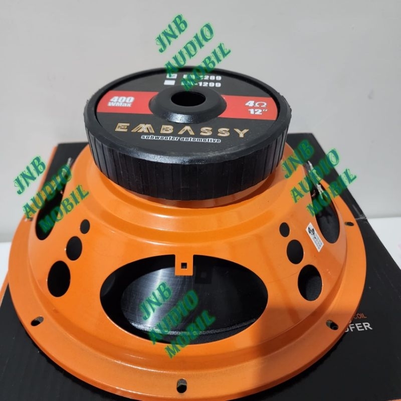 NEW Subwoofer Mobil 12 Inch Embassy EM-1289 Double Coil [terbaik][terlaris]