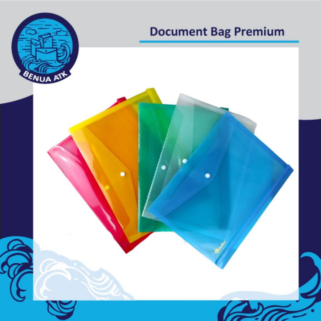 

Map Plastik Kancing / Document Bag Premium Jumbo Dataflex isi 12pcs DF-7121
