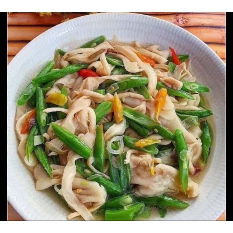 

tumis jamur dan buncis