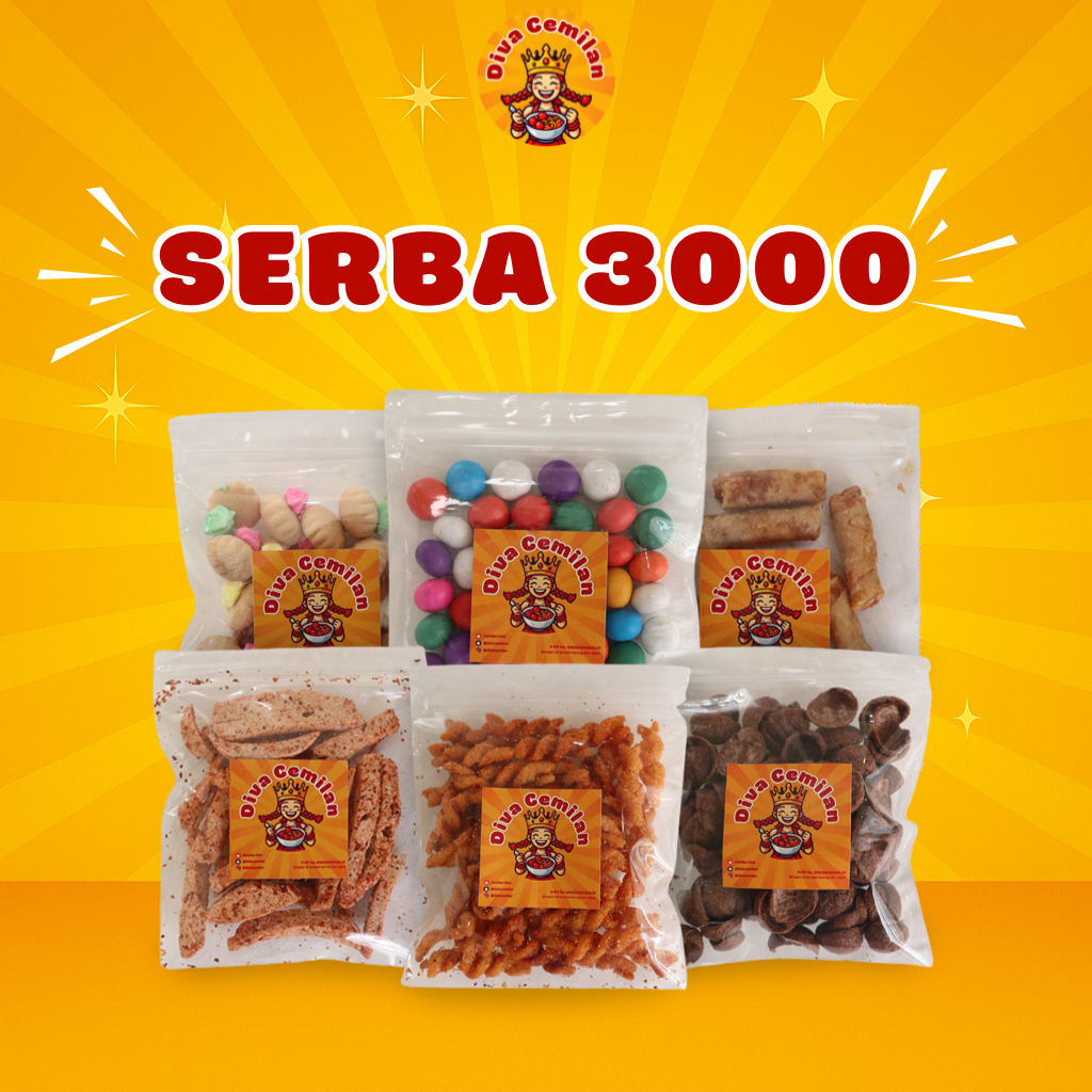 

Aneka Snack Serba 3.000 Bebas Pilih Cemilan Camilan Makanan Ringan Murah 3 Ribu