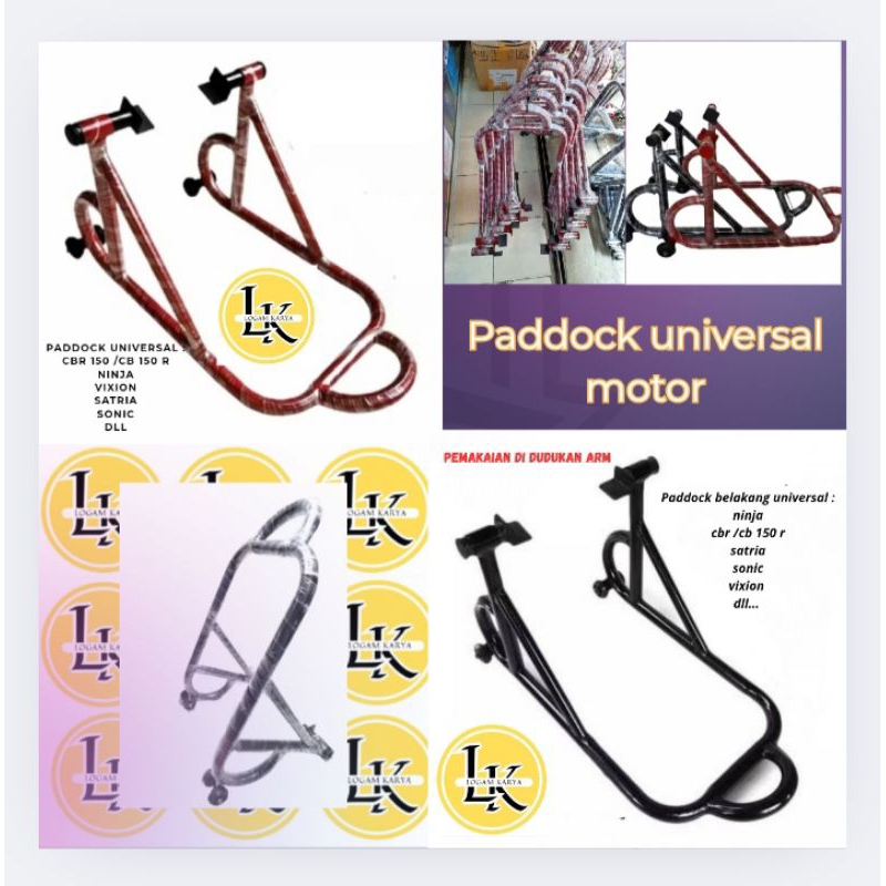 standard paddock pedok belakang universal untuk motor ninja vixion cbr cb 150 r dll.. pemasangan di 