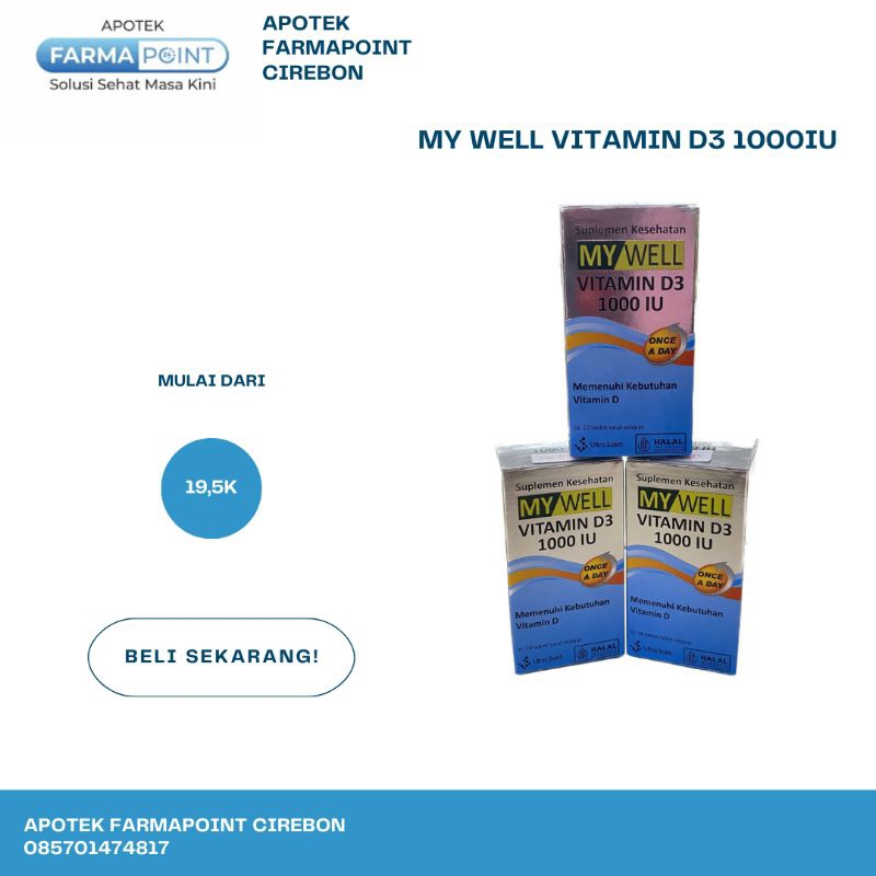 My well vitamin D3 1000IU