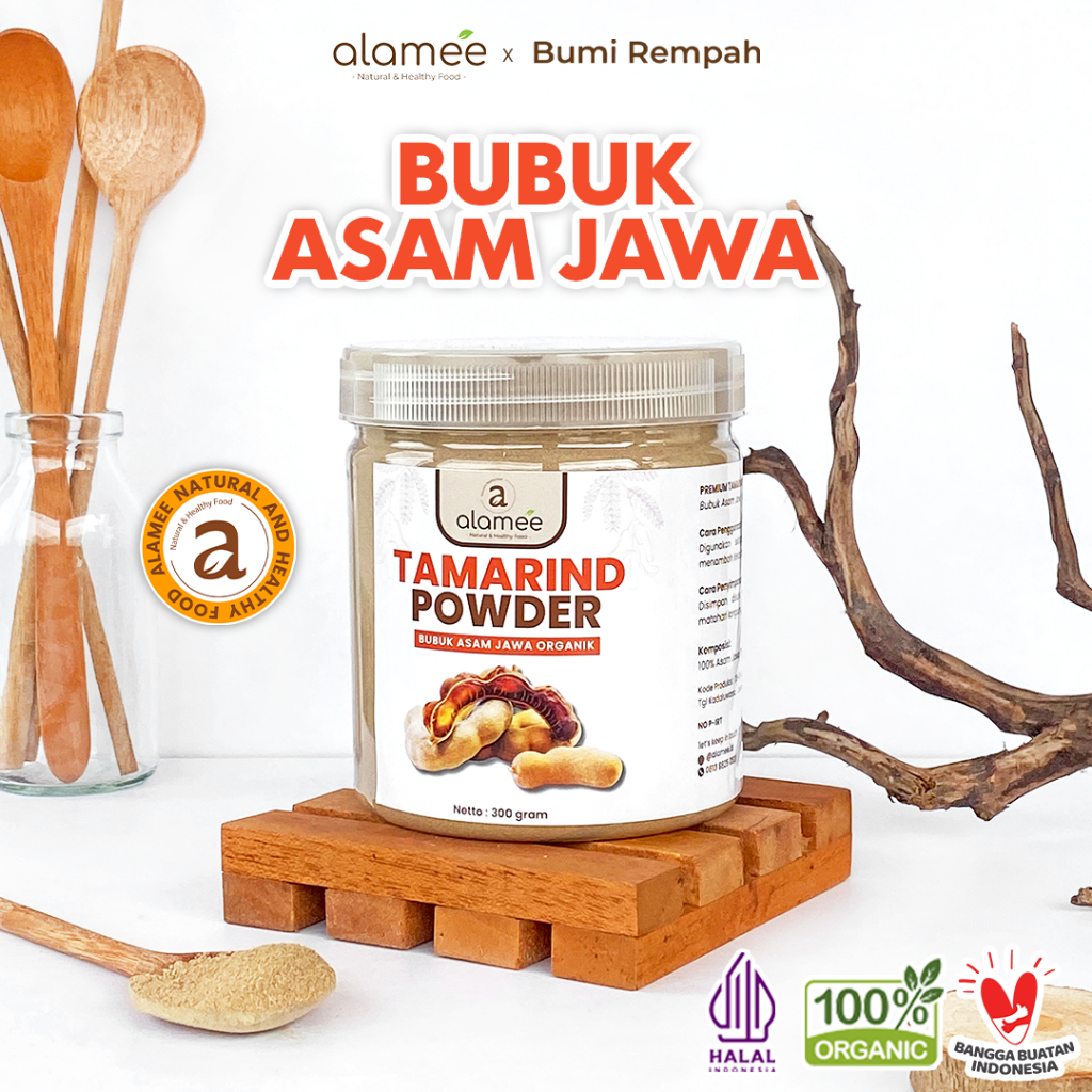 

ALAMEE Bubuk Asam Jawa Tamarind Seasoning Poweder Murni Tanpa Campuran Bumbu Masakan Dapur 300gr