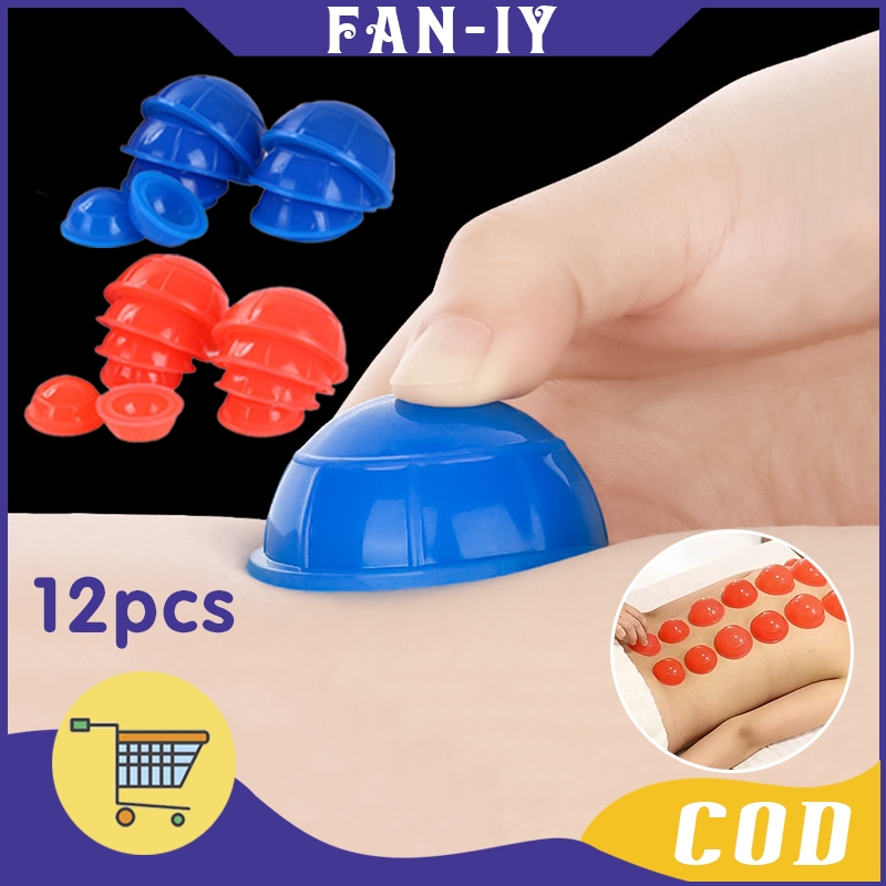 Alat Kop Angin Bekam Silikon 12Pcs Original - Mudah Dioperasikan Alat Kop Angin - Alat Kop Angin Bek