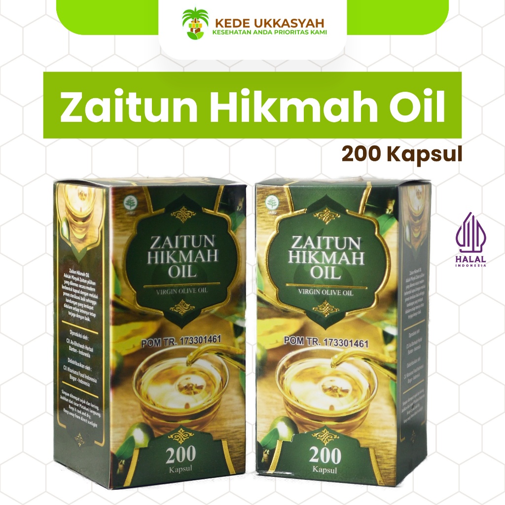 Zaitun Hikmah Oil – 200 Kapsul Minyak Zaitun Herbal