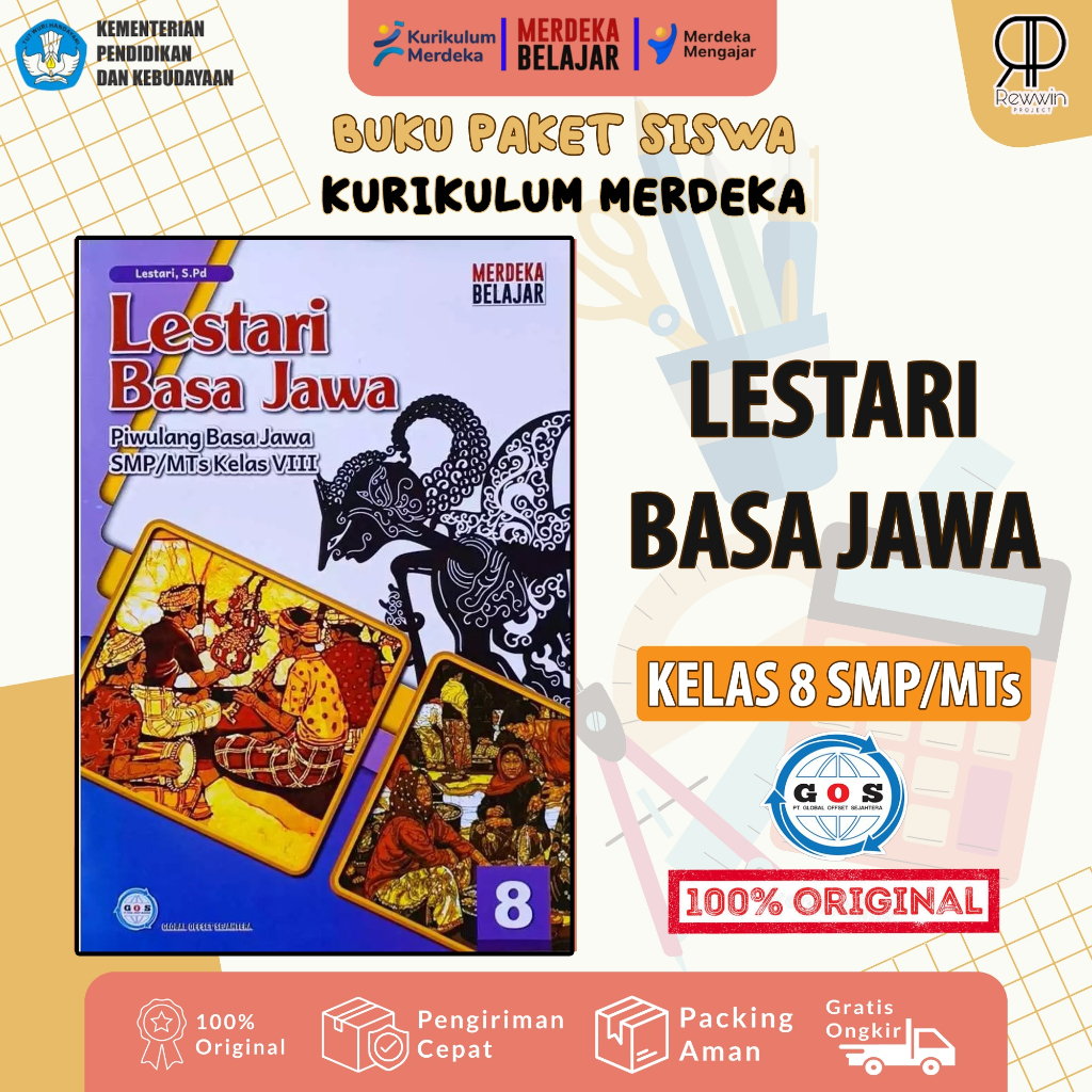 Buku Bahasa Jawa Kelas 8 SMP/MTs Lestari Basa Jawa Kurikulum Merdeka - Global Offset Sejahtera