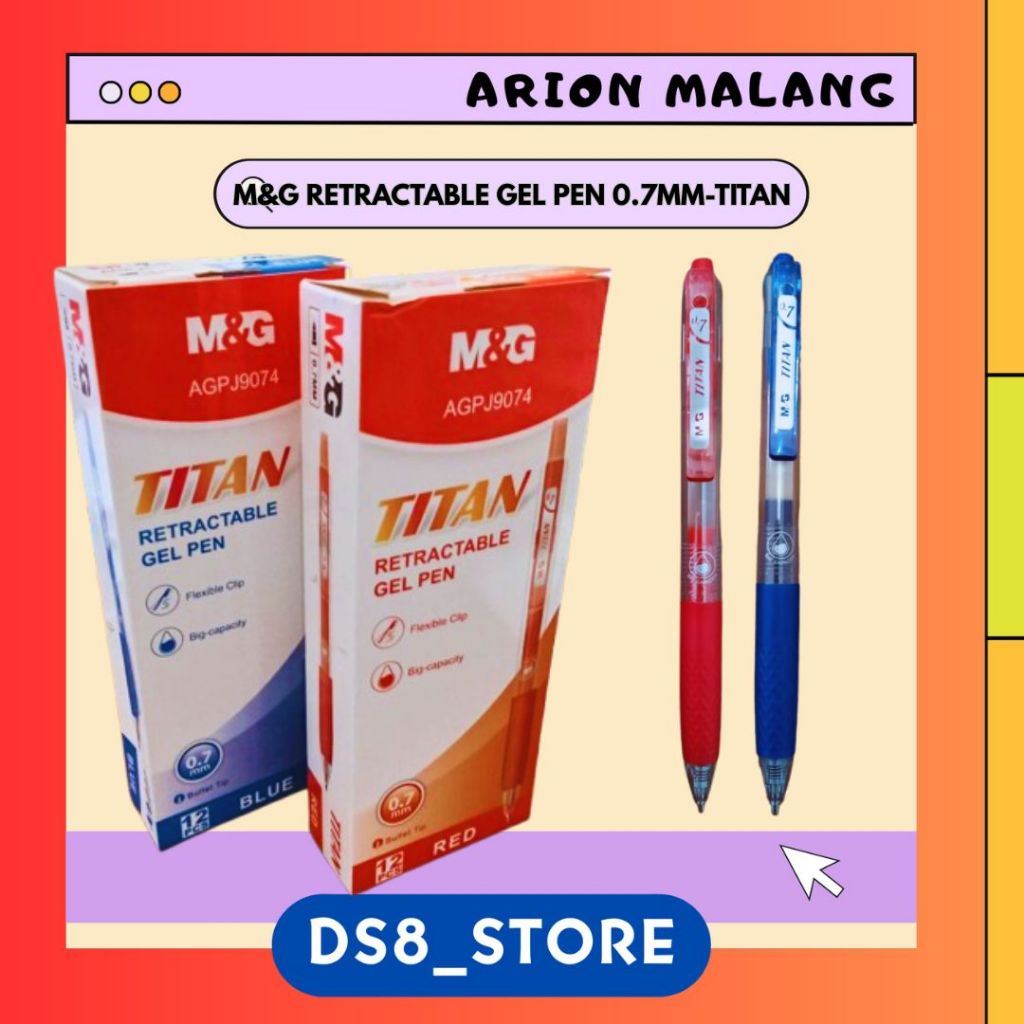 

M&G BALLPOINT RETRACTABLE GEL PEN 0.7MM AGPJ9074