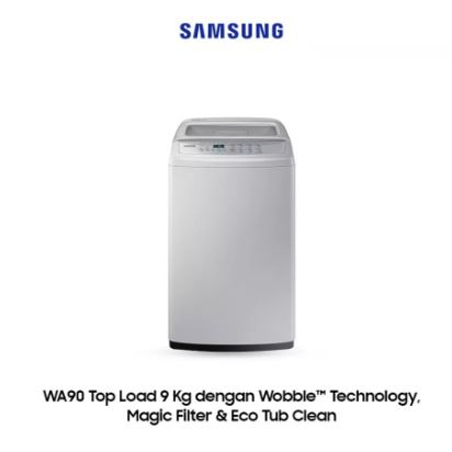 MESIN CUCI SAMSUNG WA90H4200SG 9 KG WOBBLE 1 TABUNG