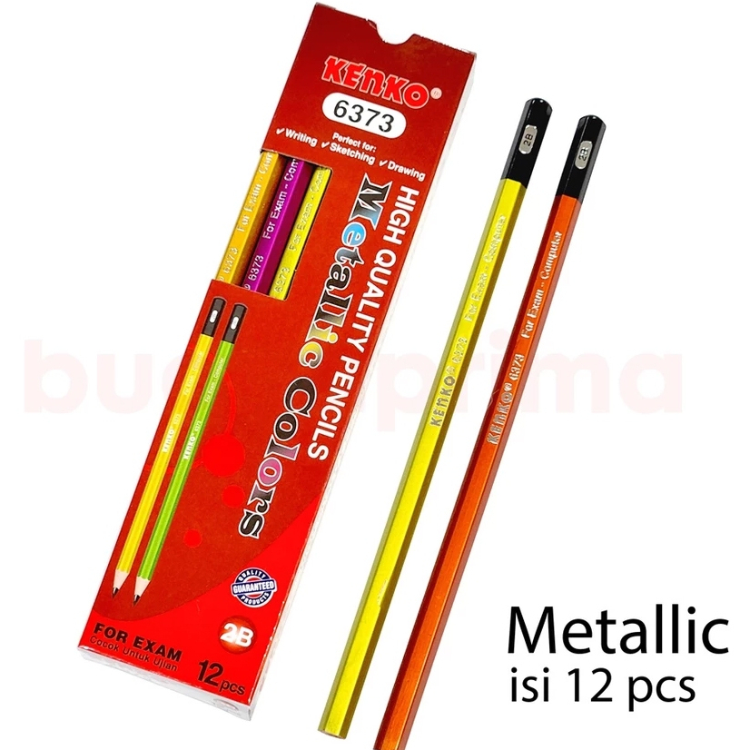 

Pensil KENKO 2B 6373 isi 12 Metallic Pensil Kayu Pencil