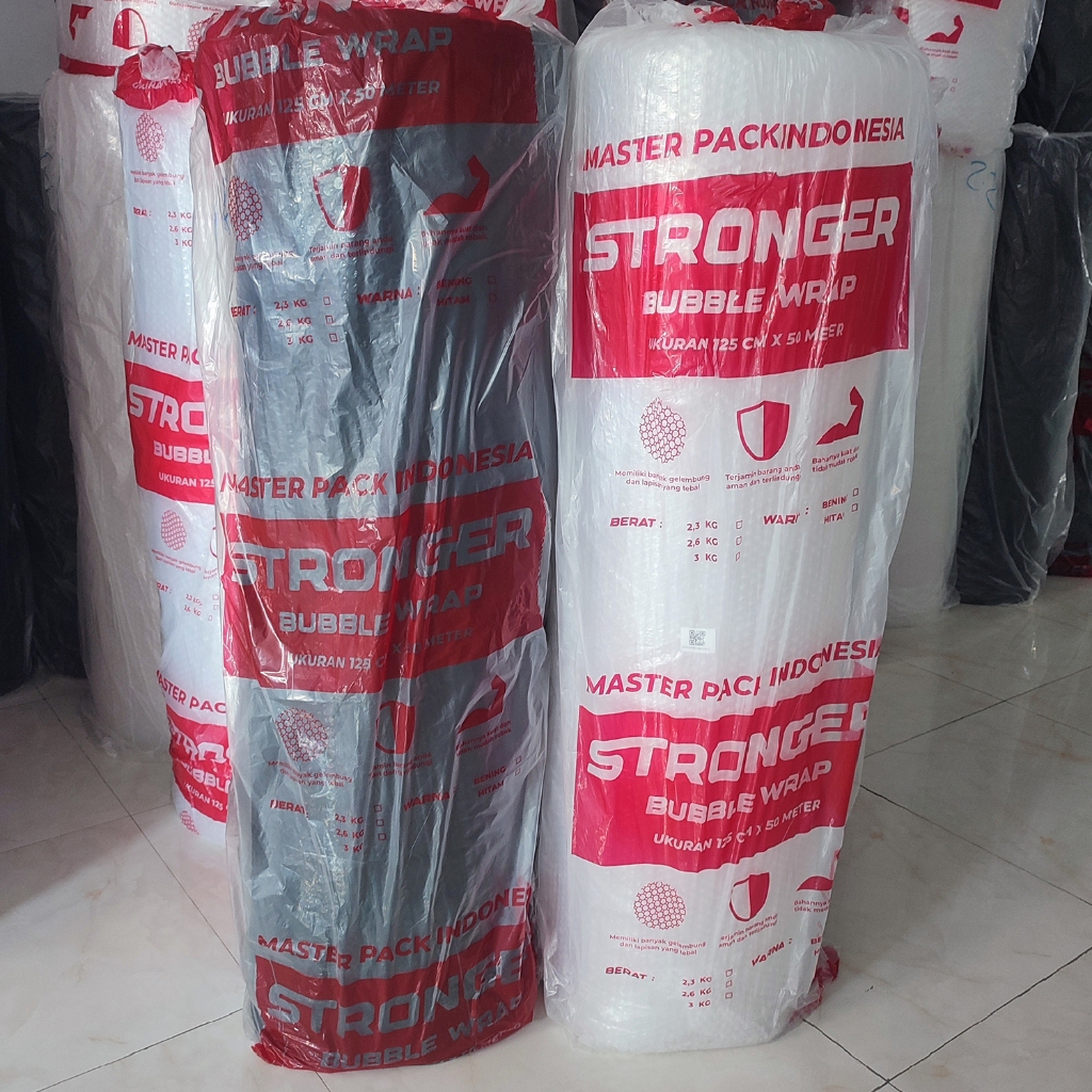 

Bubble Wrap Bening Hitam MPI Tebal Berkualitas Berat 1,8 Kg - Bubble Packing Paket