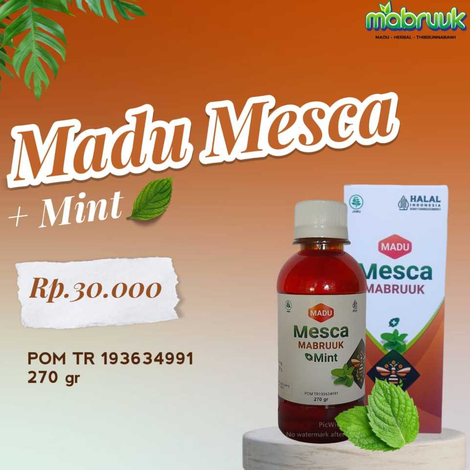 

Madu Mint Mabruuk Mesca mint 270 gram