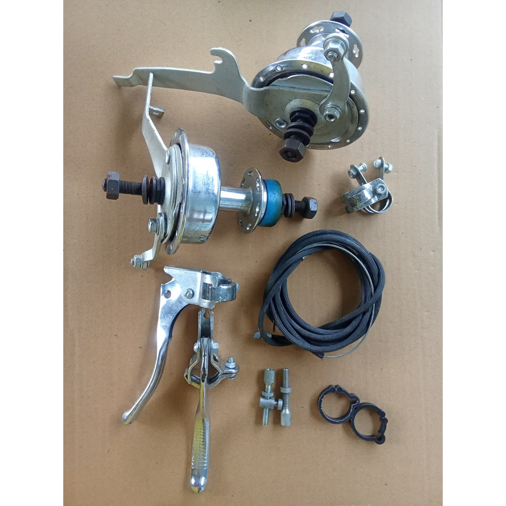 1 set tromol depan belakang sepeda onthel komplit