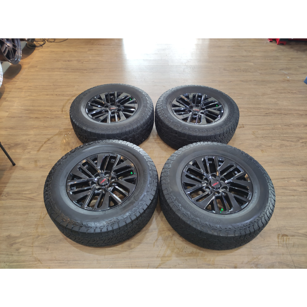Ready stock velg bekas standar copotan Toyota fortuner trd + ban ukuran 275 65 r18 hankok dynapro at