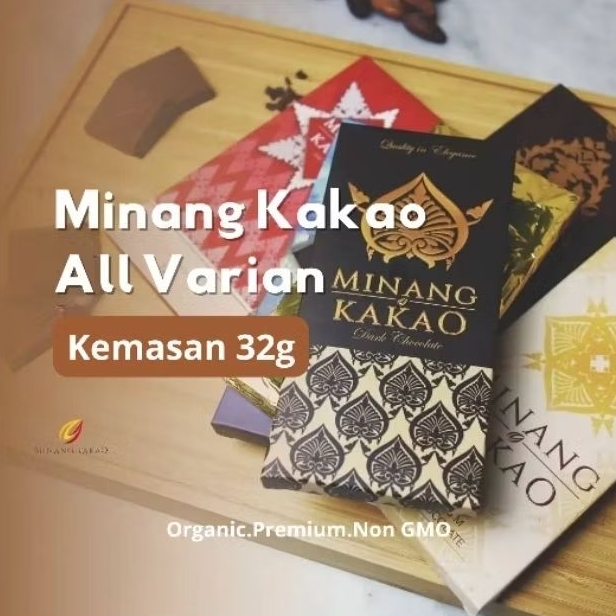 

Minang Kakao Organic Premium Chocolate 32g/ Coklat Bar Premium Organik