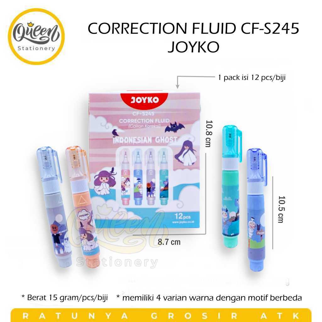

1 PCS CORRECTION FLUID CF-S245 JOYKO / TIP X / TIPE-X CAIR STIPO JOYKO / CORRECTION GHOST