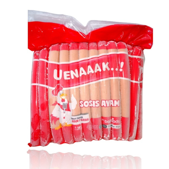 

BELFOODS Uenaaak Sosis Ayam Long 950 Gram - Isi 30 pcs