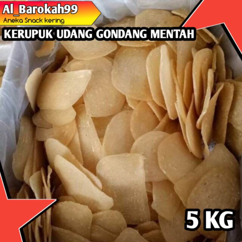 

KERUPUK UDANG SUPER MENTAH 5KG/1KARDUS KERUPUK GRADE A SUPER PREMIUM SNACK ALBAROKAH