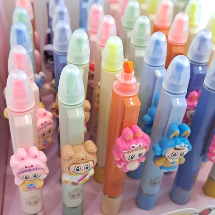 

Pulpen highlighter 2 in 1 karakter lucu