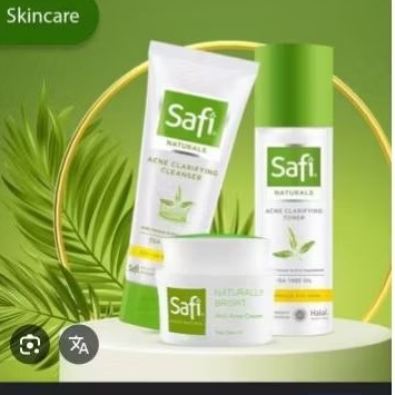 Safi natural Acne / perawatan jerawat / cream jerawat / paket acne / penghilang bekas jerawat