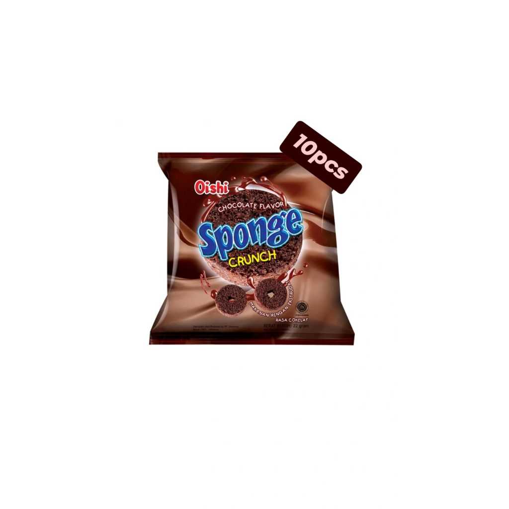 

Oishi Sponge Crunch Chocolate Flavor 22gram - 10pcs
