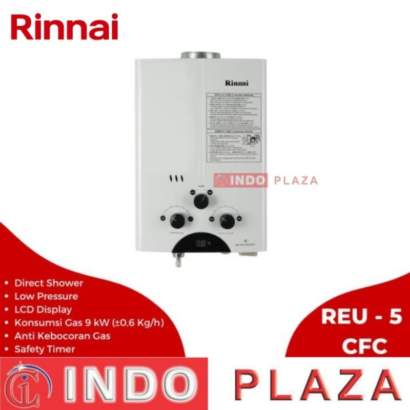 WATER HEATER GAS 5 Liter RINNAI REU-5CFC