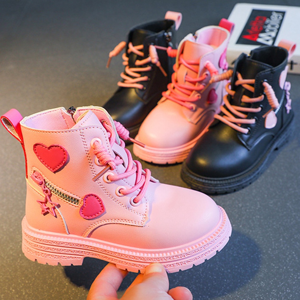 Sepatu Boot Anak Docmart Leather Girls Flat Boot Kulit Anak Cewek Dance Karnaval Fashion ZHSS274 KOD