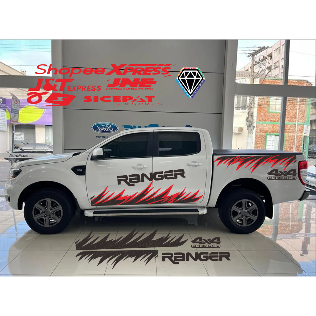 stiker mobil ranger keren cutting stiker mobil ford ranger terbaru