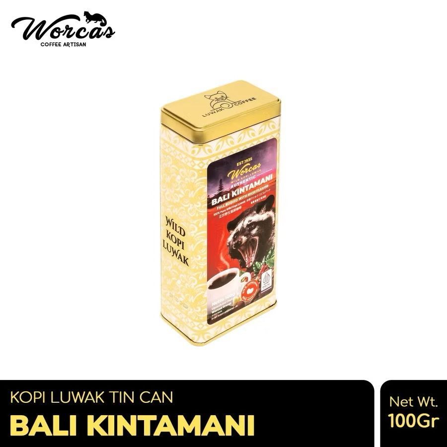

WORCAS Kopi Luwak Bali Kintamani 100gr Tin Can