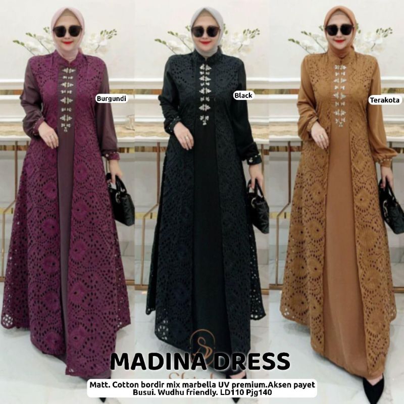 MEDINA Maxidress | Gamis Kondangan | | Dress Linen | | Ootd | | Gaun Brokat |