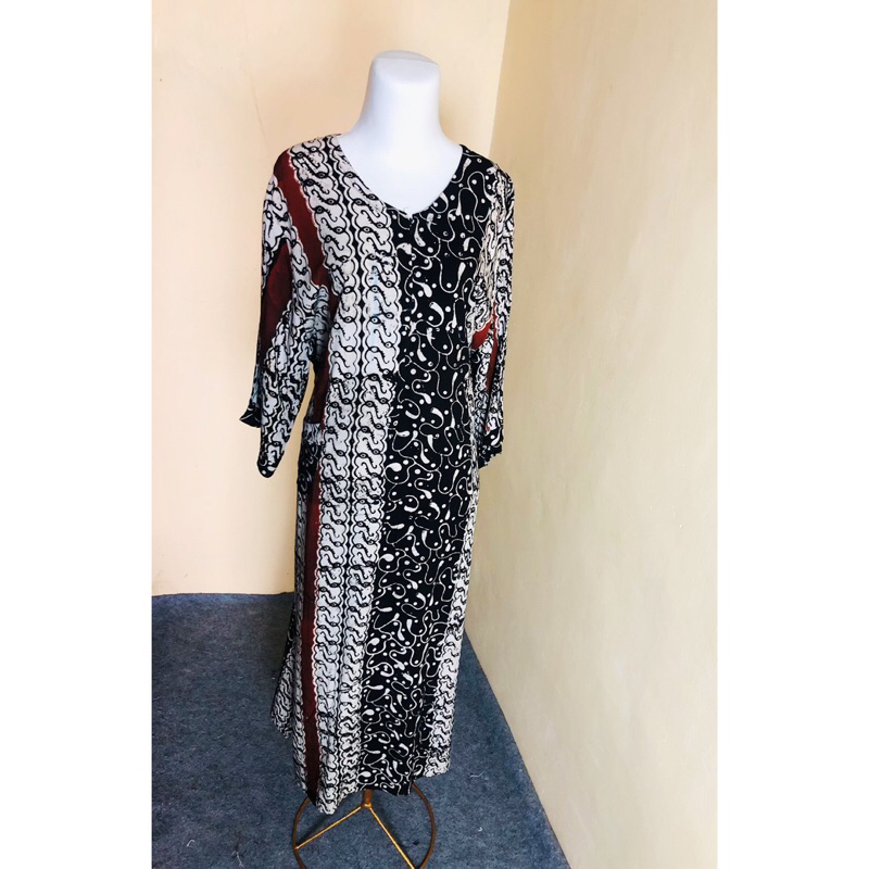 Gamis/Daster Reina Jumbo Dewasa Muslim Motif Batik