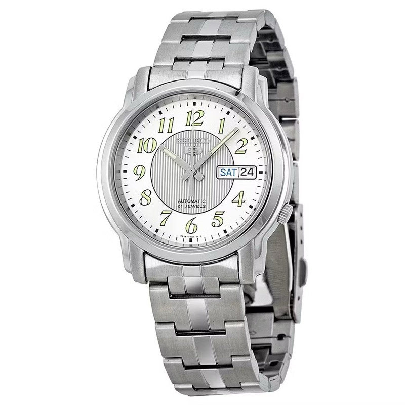 Jam tangan pria second original seiko 5 stainless steel