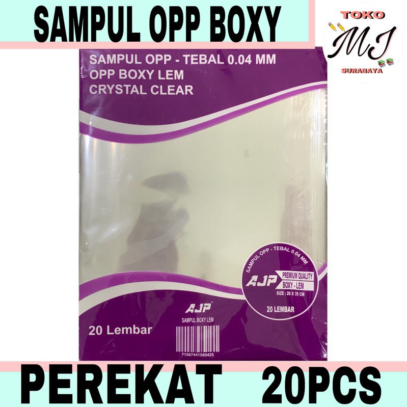 

SAMPUL PLASTIK OPP BOXY PEREKAT READY STOCK SURABAYA