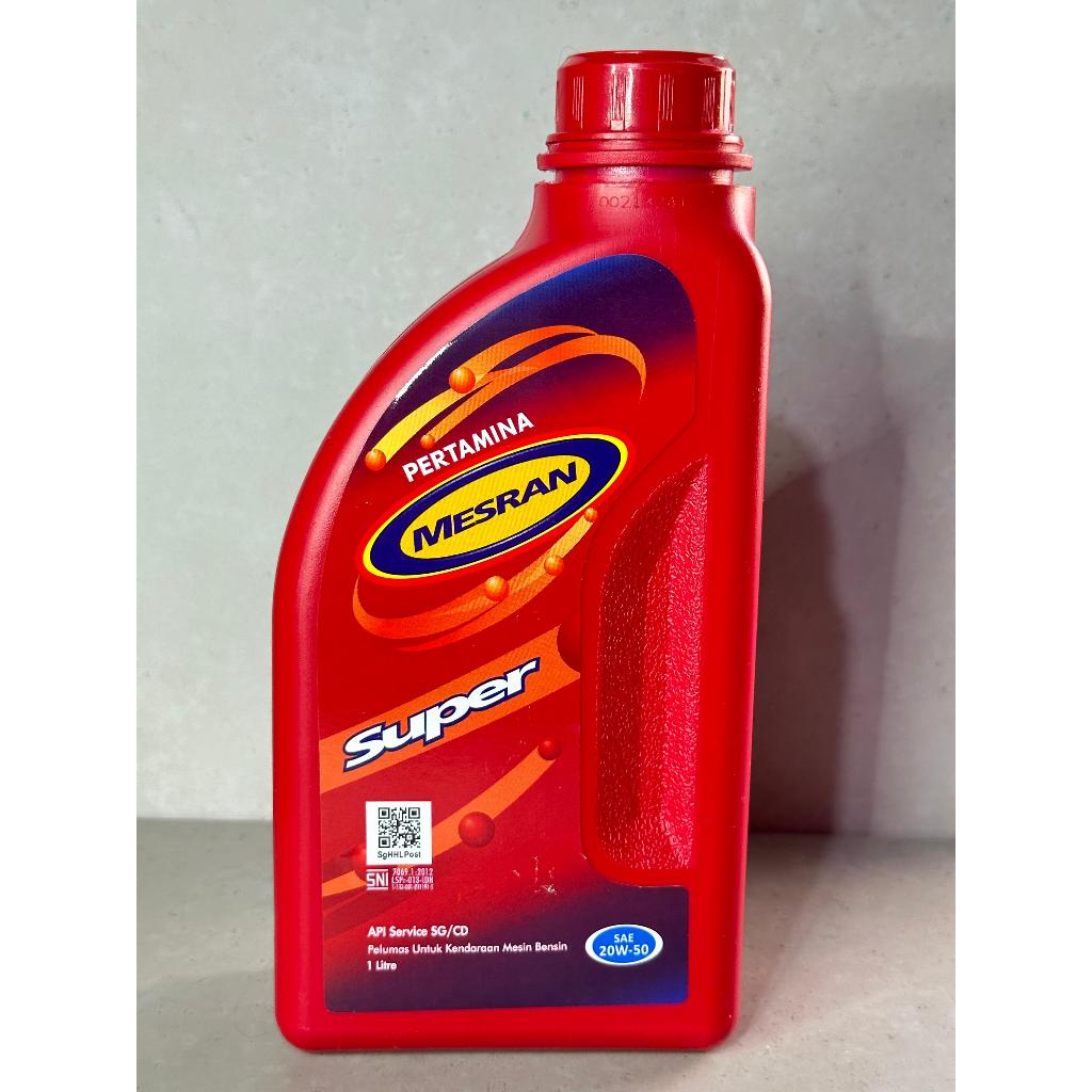 Oli Mesran Super 1 liter Oli Mesran Super 20-50 Bensin
