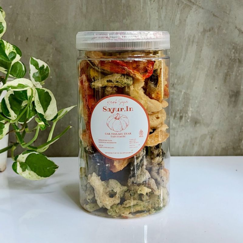 

Sayurin Keripik Sayur Mix Crispy Toples Brokoli Jamur Kuping Cabe Besar Bawang Bombay Paprika Oleh Oleh Malang