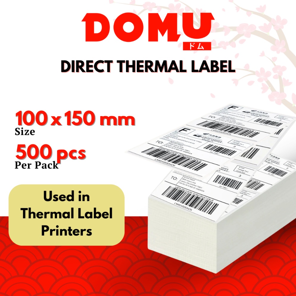 

KODE M52U Kertas Sticker Label Thermal Resi 1x15 mm Lipat Isi 5 Lembar per Pack