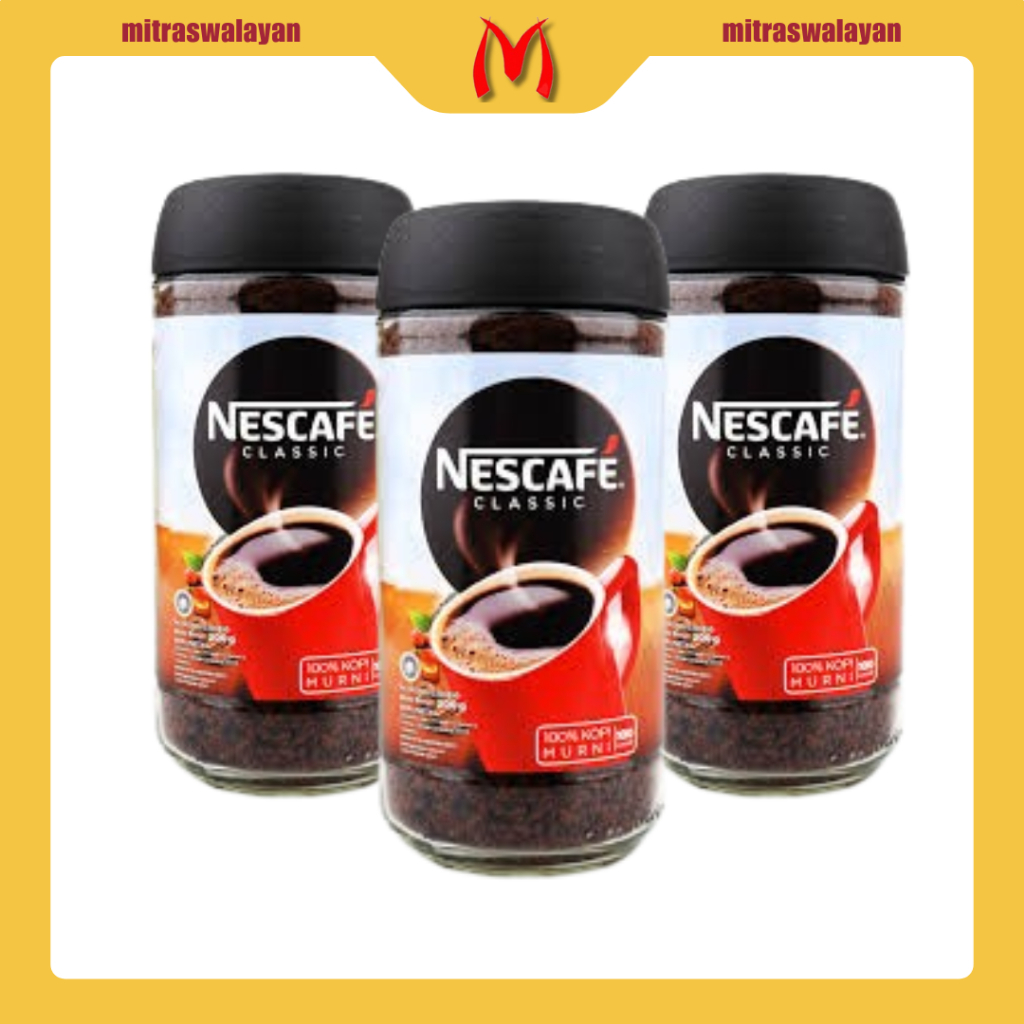 

NESCAFE Classic 100% Kopi Murni Kemasan 200 gr