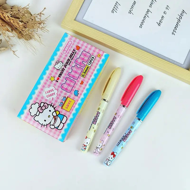 

PULPEN GELL PEN HELLO KITTY / GEL INK PEN G-8015K (1 LUSIN)