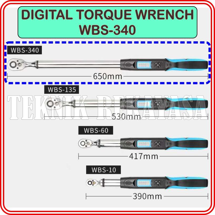 DIGITAL TORQUE WRENCH / KUNCI TORSI DIGITAL / KUNCI MOMENT DIGITAL 340Nm
