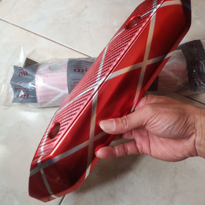TUTUP/COVER KNALPOT BEAT FI VARIASI TAMENG/PELINDUNG KNALPOT BEAT FI VARIASI