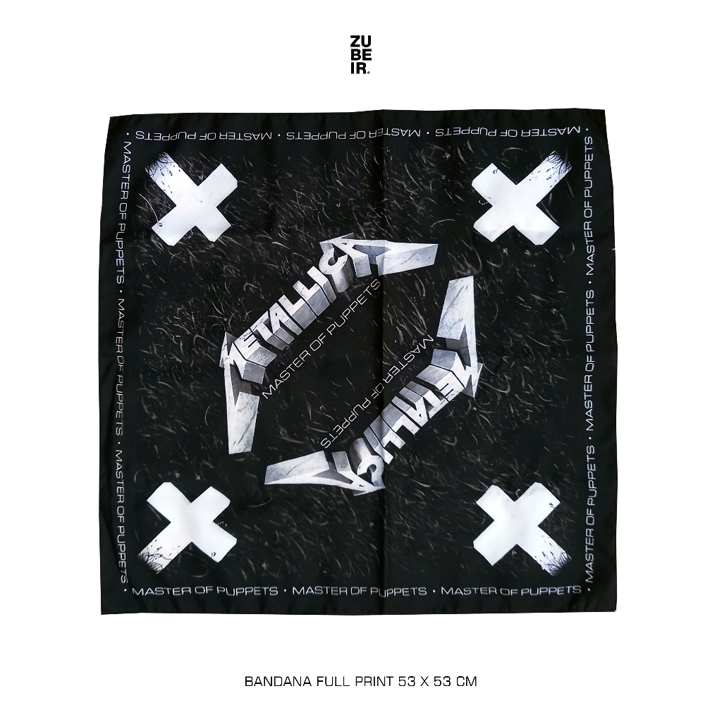 BANDANA METALLICA / METALLICA SCRAFT / SLAYER MENTALLICA / BANDANA FULL PRINT METALLICA
