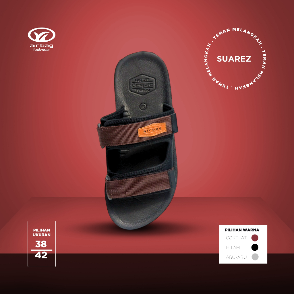 Suarez Airbag Footwear - Sandal Selop Casual Pria Sandal Slide Sandal Outdoor Santai Sandal Selop St